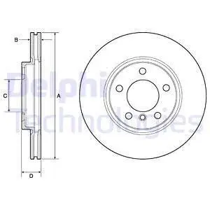 BG4771C Тормозной диск DELPHI підбір по vin на Brocar