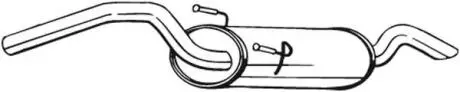 148265 Глушник вихлопних газів (кінцевий) BOSAL підбір по vin на Brocar