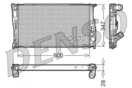 DRM05111 Радиатор, охлаждение двигателя DENSO подбор по vin на Brocar