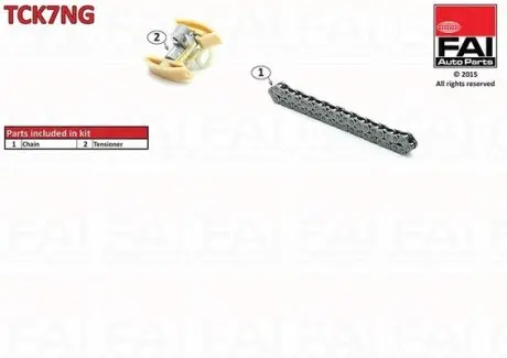 TCK7NG К-кт ланцюг+натяжник Ford Focus II, Citroen Berlingo, Ford Focus C-MAX 1.6-2.0 HDI 16V FAI AUTOPARTS подбор по vin на Brocar