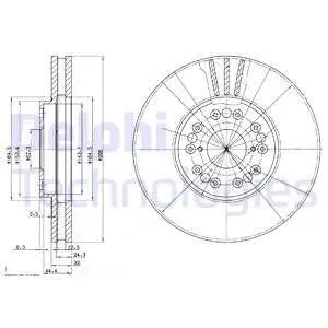 BG2829 Гальмівний диск DELPHI підбір по vin на Brocar