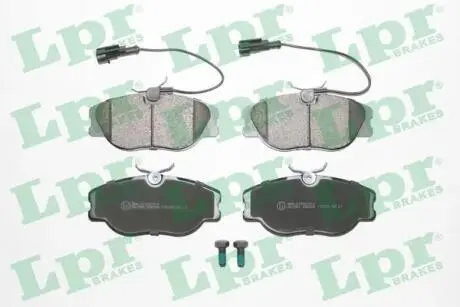 05P286 Комплект тормозных колодок, дисковый тормоз 05P286 LPR LPR підбір по vin на Brocar