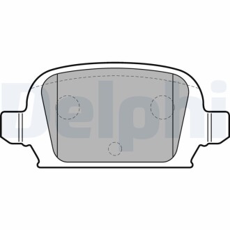 LP1677 Тормозные колодки задние Corsa C 01- DELPHI подбор по vin на Brocar