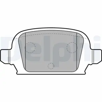 LP1677 Тормозные колодки задние Corsa C 01- DELPHI подбор по vin на Brocar