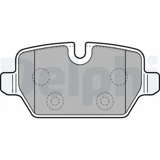 LP2247 Комплект гальмівних колодок, дискове гальмо LP2247 DELPHI DELPHI підбір по vin на Brocar