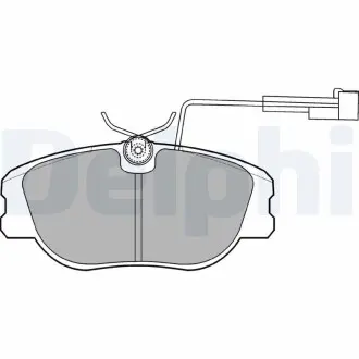 LP875 Комплект тормозных колодок, дисковый тормоз DELPHI підбір по vin на Brocar