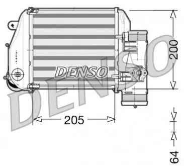 DIT02024 Інтеркулер DENSO підбір по vin на Brocar
