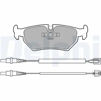 LP910 Комплект тормозных колодок, дисковый тормоз DELPHI підбір по vin на Brocar