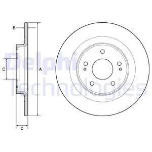 BG4924C Диск гальмівний DELPHI підбір по vin на Brocar