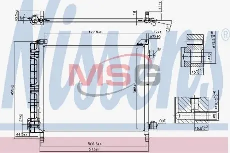 940372 Конденсатор, Кондиціонер NISSENS підбір по vin на Brocar