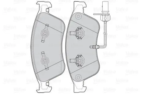 302071 Колодки тормозные дисковые передн AUDI A8 02-, A6 06-, VW PHAETON 02- WVA23885 VALEO подбор по vin на Brocar