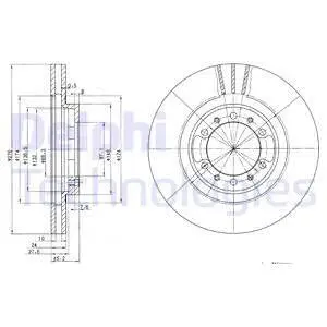 BG3099 Гальмівний диск DELPHI підбір по vin на Brocar