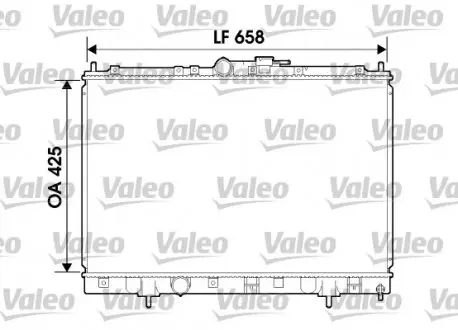 734198 Радіатор VALEO підбір по vin на Brocar
