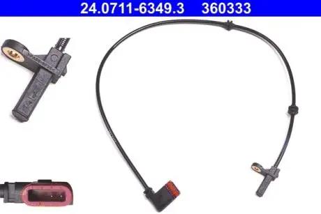 24071163493 Czujnik MERCEDES BENZ CL-Klasse (C216) C oupe (06-) tył /ATE/ ATE підбір по vin на Brocar