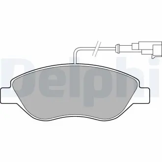 LP2299 Комплект гальмівних колодок, дискове гальмо DELPHI підбір по vin на Brocar