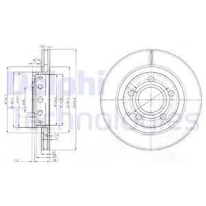 BG3525 Гальмівний диск DELPHI підбір по vin на Brocar