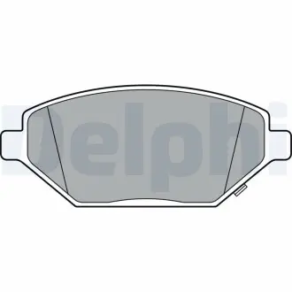 LP3301 Дисковые тормозные колодки, комплект DELPHI підбір по vin на Brocar