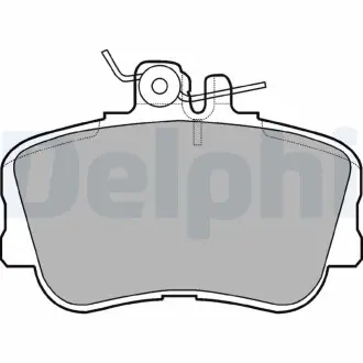 LP881 Тормозные колодки перед.W202 93- DELPHI подбор по vin на Brocar