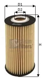 ML4581 Фильтр масляный Toyota Land Cruiser 4.5D/4.6i 08- CLEAN FILTERS подбор по vin на Brocar