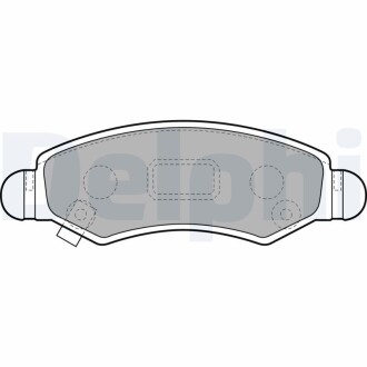 LP1919 Комплект тормозных колодок, дисковый тормоз DELPHI подбор по vin на Brocar