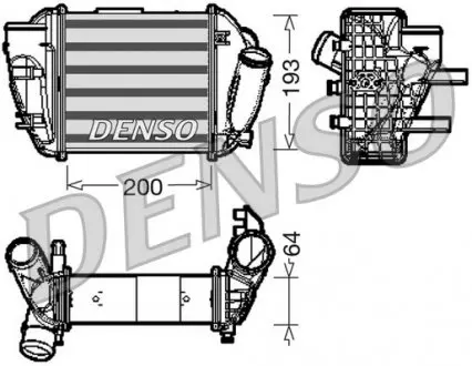 DIT02005 Інтеркулер DENSO підбір по vin на Brocar