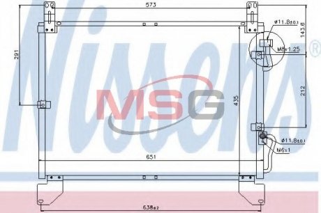 94861 Радіатор кондиціонера NISSENS підбір по vin на Brocar