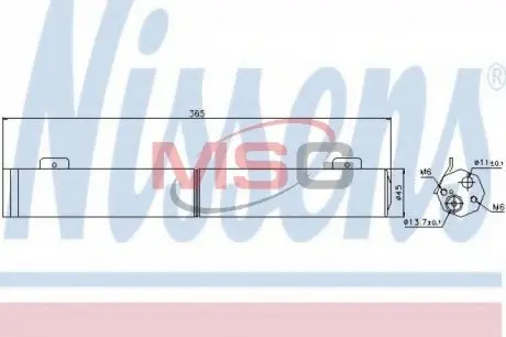 95446 Осушитель, кондиционер NISSENS подбор по vin на Brocar