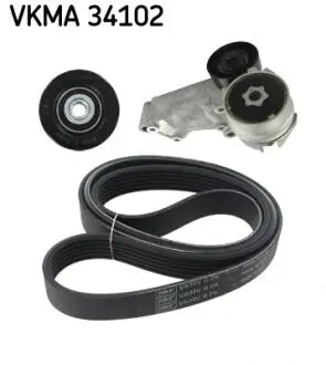 VKMA34102 ZESTAW PASKA PK. FORD TRANSIT CONNECT,TOURNEO CONNECT 02-13 SKF підбір по vin на Brocar