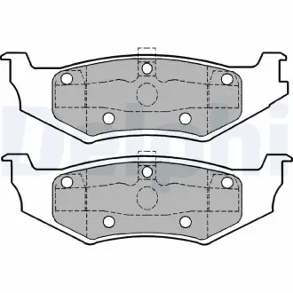 LP1162 Комплект тормозных колодок, дисковый тормоз LP1162 DELPHI DELPHI подбор по vin на Brocar
