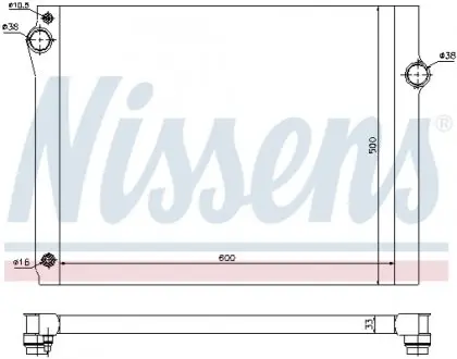 60768 Радиатор, охлаждение двигателя NISSENS подбор по vin на Brocar