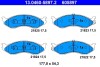 13046058972 Комплект тормозных колодок, дисковый тормоз ATE підбір по vin на Brocar