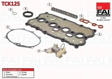 TCK125 Комплект цели привода распредвала FAI AUTOPARTS подбор по vin на Brocar