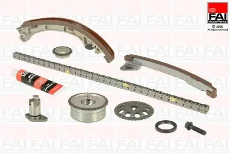 TCK59VVT К-кт ланцюга приводу ГРМ TOYOTA COROLLA (E11, E12) 1.4/1.6 00-07, AVENSIS 1.6/1.8 00-08 FAI AUTOPARTS підбір по vin на Brocar
