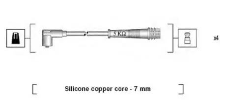 941095790617 Комплект дротів запалювання MAGNETI MARELLI підбір по vin на Brocar