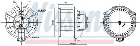 87795 Вентилятор (вир-во Nissens) NISSENS подбор по vin на Brocar