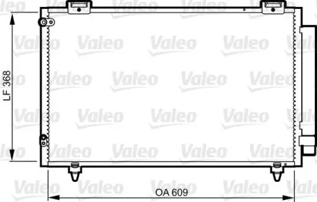 817805 Конденсатор, кондиционер VALEO підбір по vin на Brocar