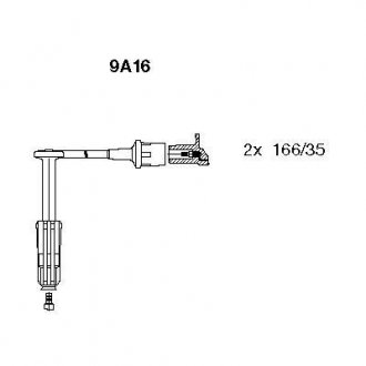 9A16 Комплект проводов зажигания BREMI подбор по vin на Brocar