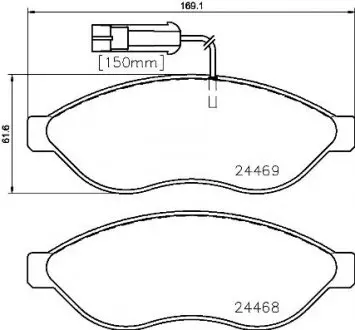 P23143 Тормозные колодки к-кт. BREMBO подбор по vin на Brocar