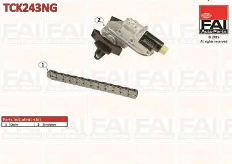 TCK243NG К-кт регулятор фаз газораспределения (оригинал)+цепь 058 109 229B 1-3цил. VAG 2.4/2.7/2.8 97- (правая сторона) FAI AUTOPARTS підбір по vin на Brocar
