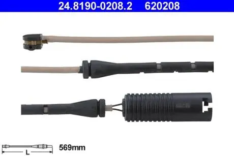 24819002082 Датчик зносу гальмівних колодок ATE підбір по vin на Brocar