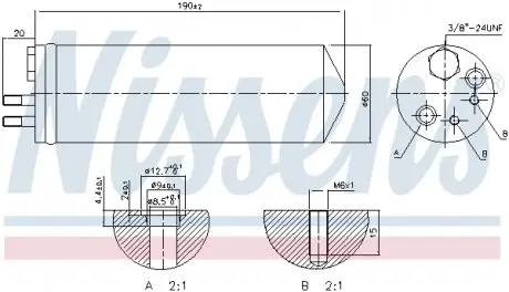 95148 Осушитель кондиционера NISSENS подбор по vin на Brocar