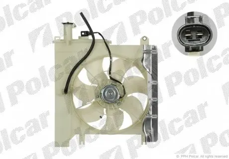 571623W2 Вентилятор з корпусом / кронштейном POLCAR підбір по vin на Brocar