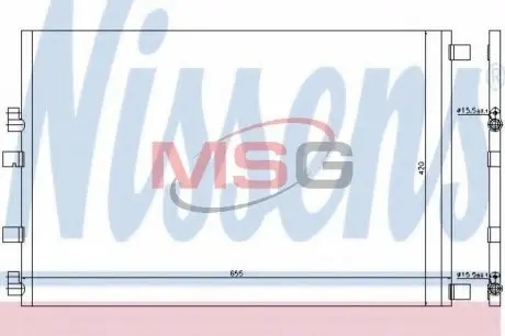 940152 Конденсер кондиционера NISSENS підбір по vin на Brocar
