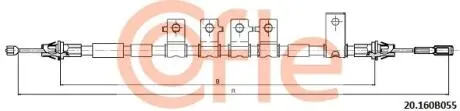 20160B055 Трос, стояночная тормозная система 20.160B055 COFLE COFLE підбір по vin на Brocar