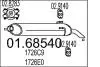 0168540 Глушник MTS підбір по vin на Brocar