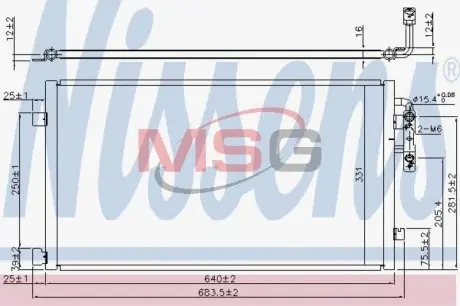 940457 Радіатор кондиціонера First Fit NISSENS підбір по vin на Brocar