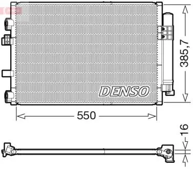DCN10044 Радіатор кондиціонера DENSO підбір по vin на Brocar
