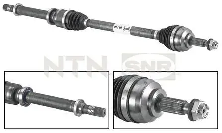 DK55002 Póło kpl. CLIO 12- 6-kul /przód, prawy, 930 mm/ SNR NTN підбір по vin на Brocar