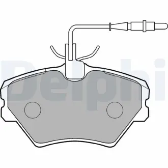 LP862 Гальмівні(тормозні) колодки DELPHI підбір по vin на Brocar