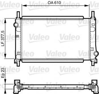 731550 Радиатор, охлаждение двигателя VALEO подбор по vin на Brocar